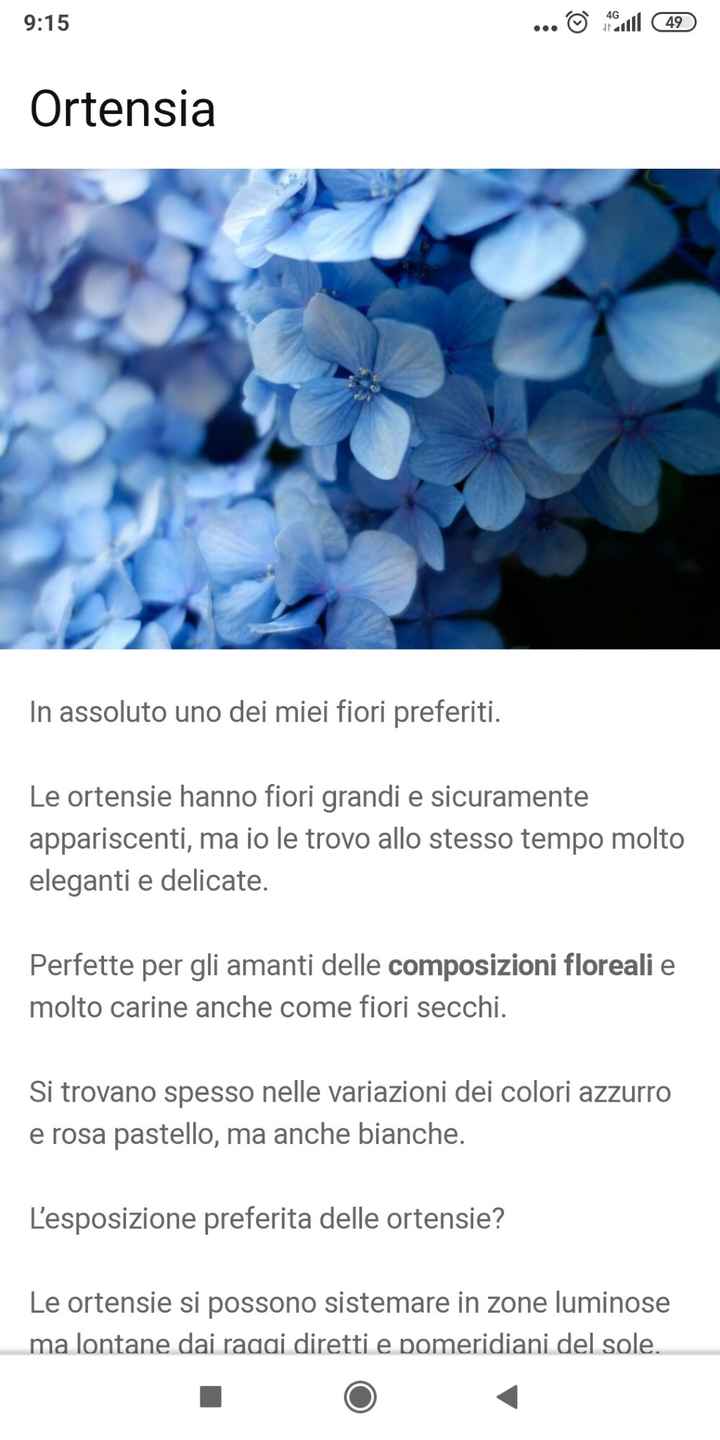 Nomi di fiori azzurri diversi per le tavole - 2