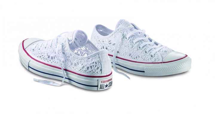 Sneakers bianke strass - 1