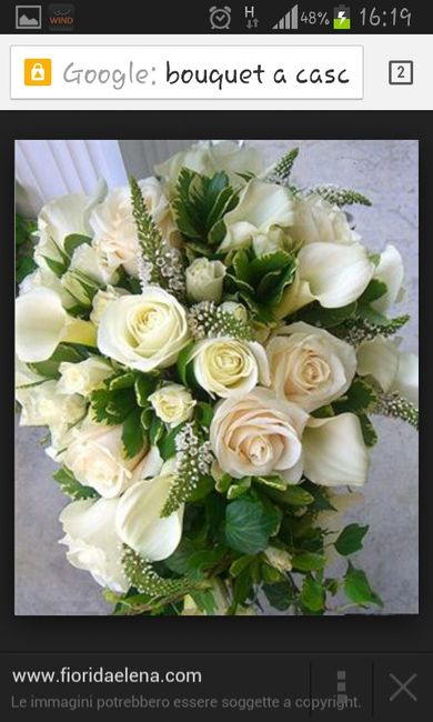 Bouquet bianco e verde - 4