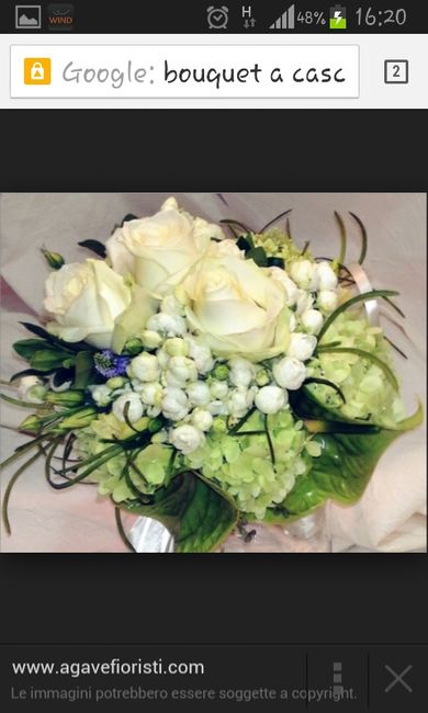 Bouquet bianco e verde - 5