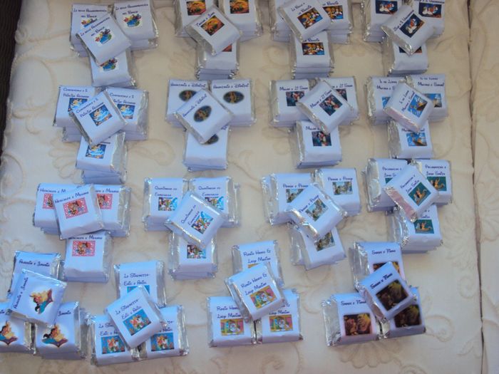 i nostri segnaposti disney (cioccolatini)