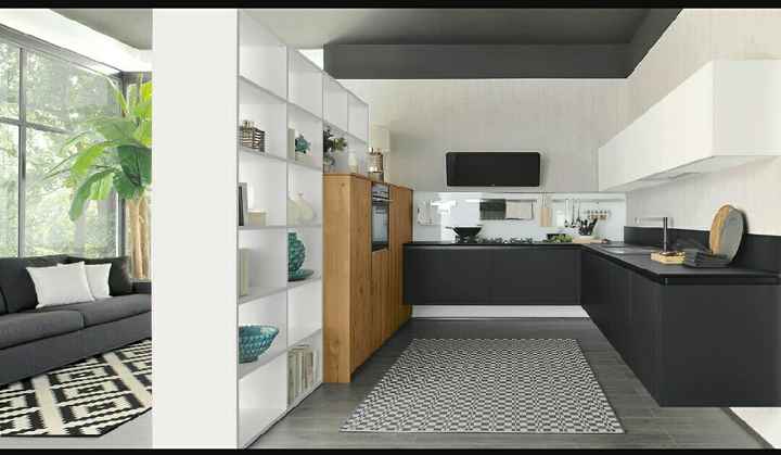 Divisore tra parete attrezzata e cucina - 1