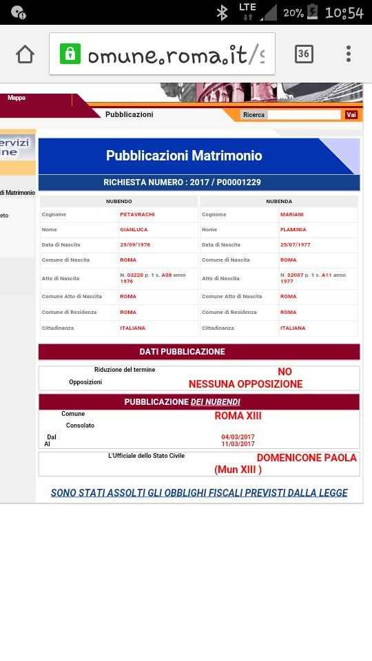 pubblicazioni matrimonio