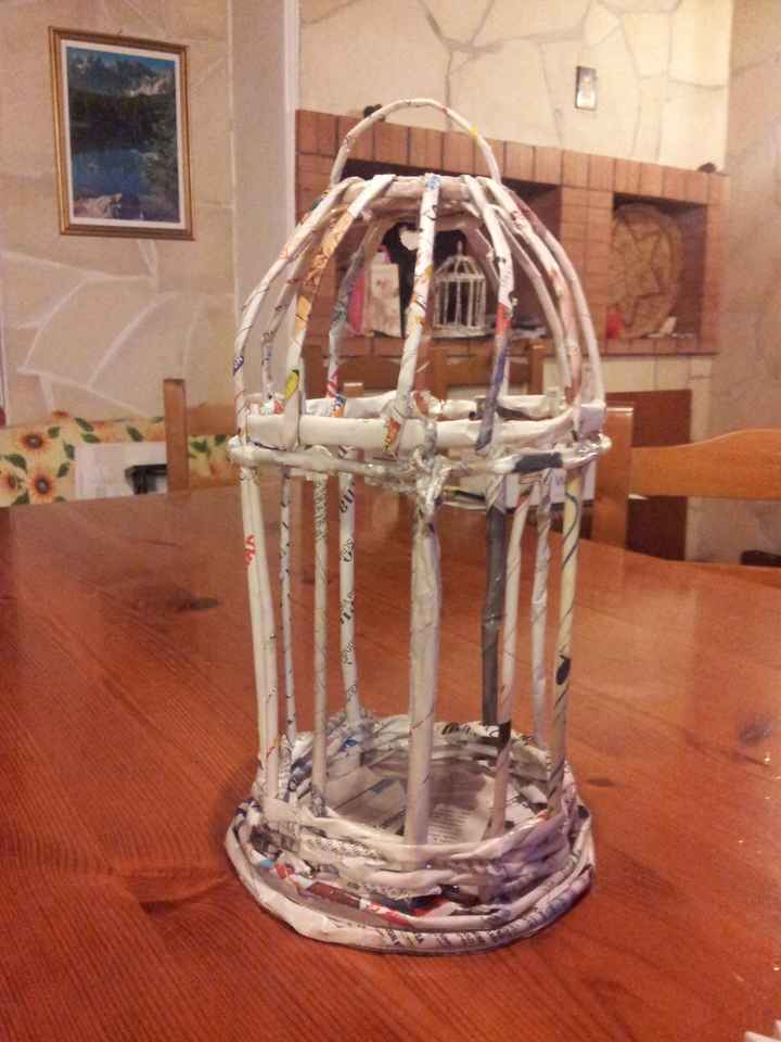 Gabbietta decorativa handmade...una soluzione economica - 1