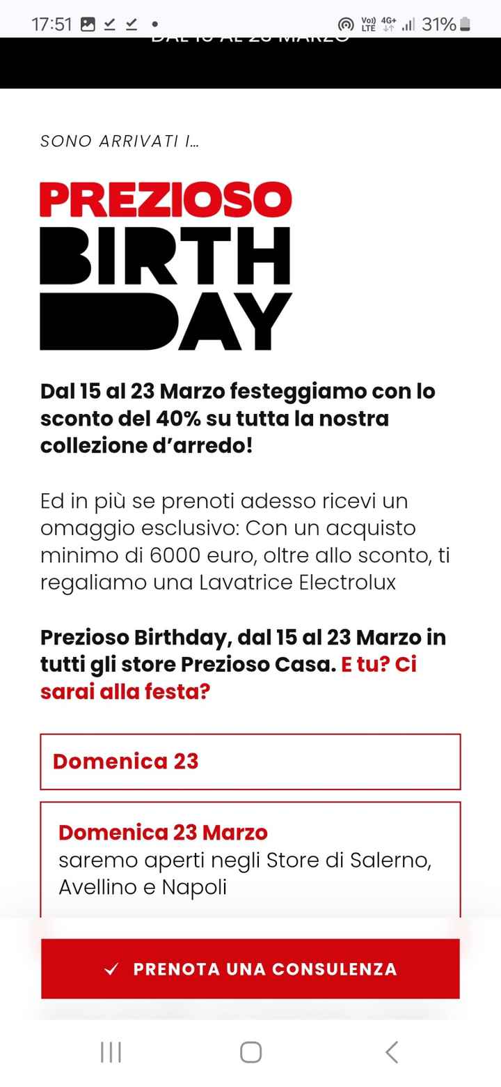 prezioso Casa: compleanno e Promo! - 1