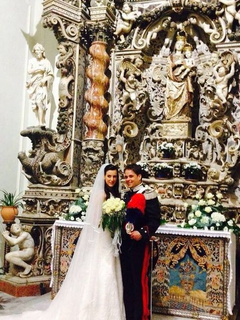 Io e mio marito dentro al Santuario