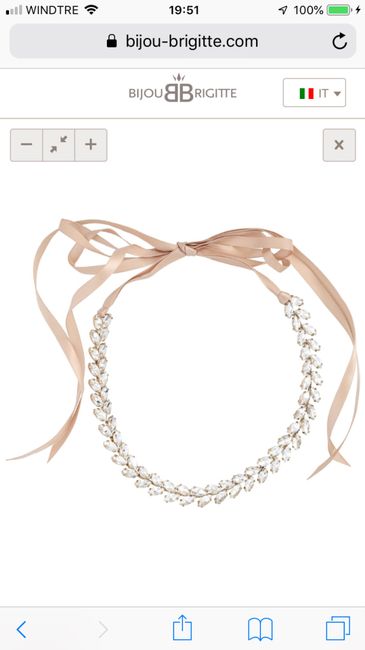 Fascia con brillanti per acconciatura 7