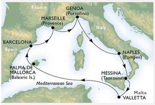 viaggio di nozze - crociera mediterraneo