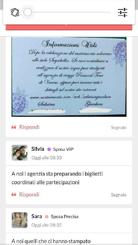 Partecipazioni e codice iban x viaggio di nozze - 3