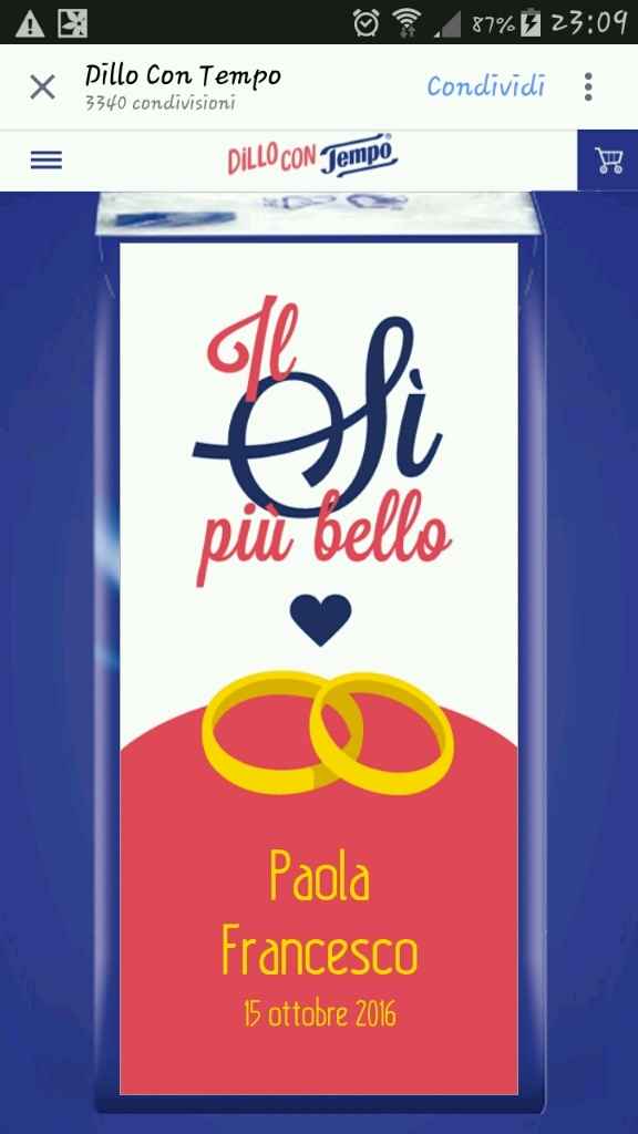 Fazzoletti personalizzati per wedding bag - 1