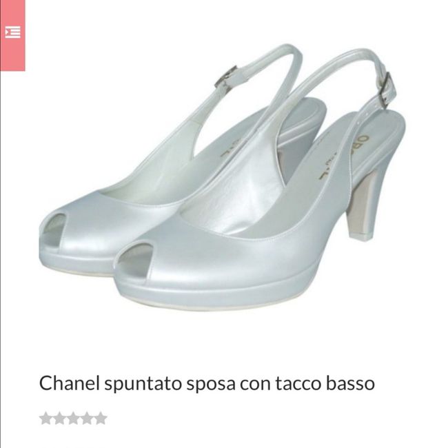 Scarpe sposa modello chanel - 2