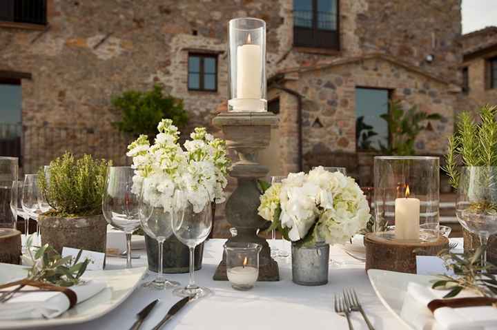 centrotavola shabby chic