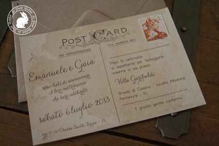 partecipazioni post-card