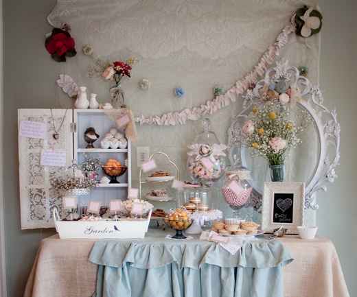 baby shower shabby chic
