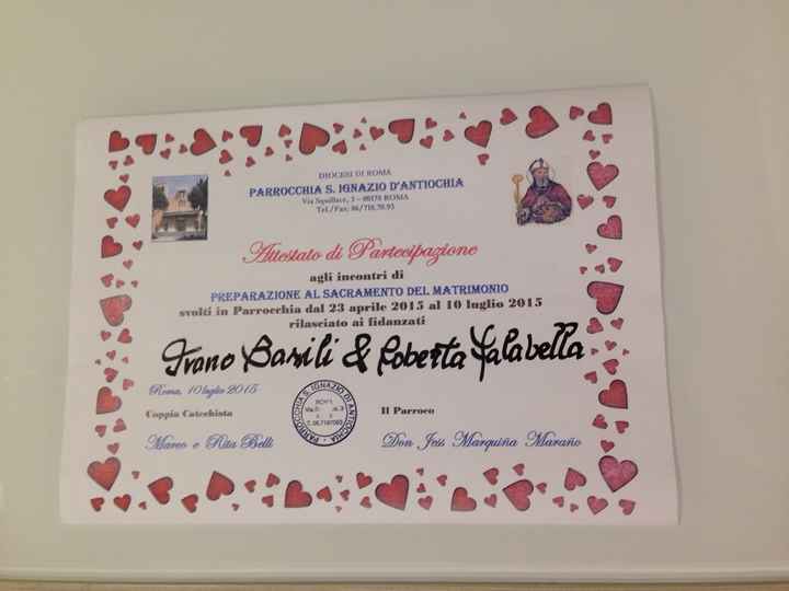 Fine corso prematrimoniale - 1