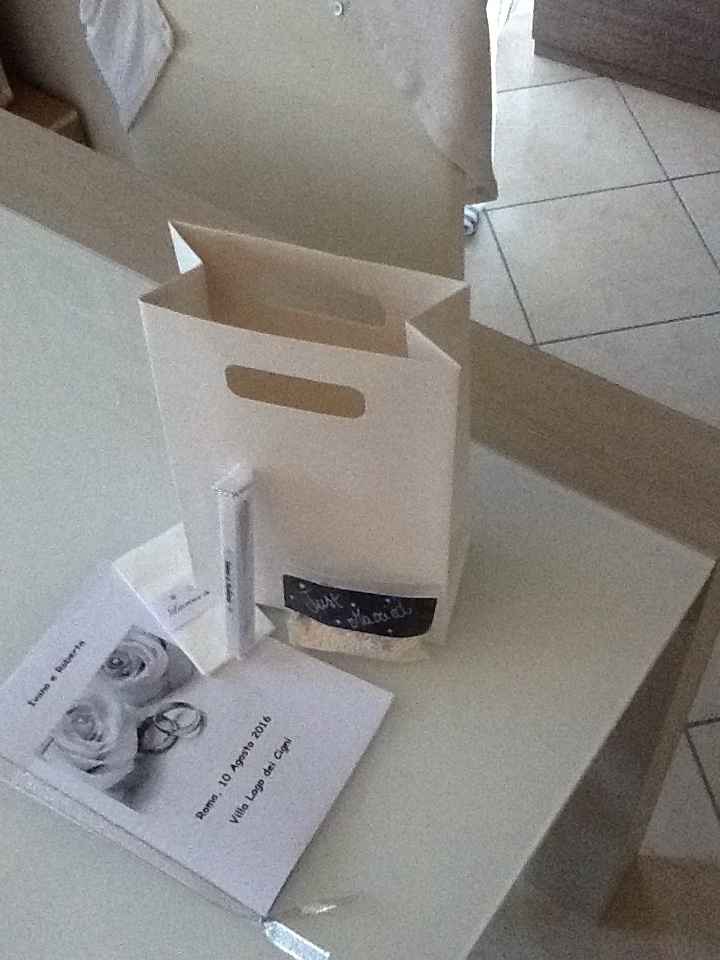 Wedding bag e contenuto