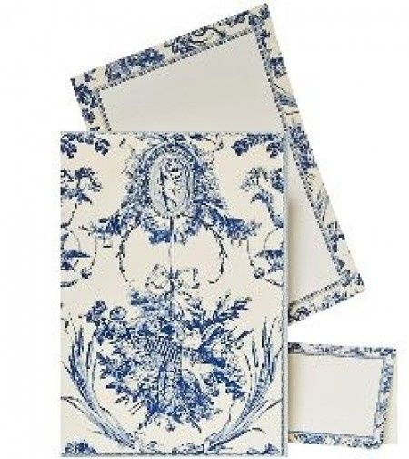 partecipazioni classiche blu/avorio