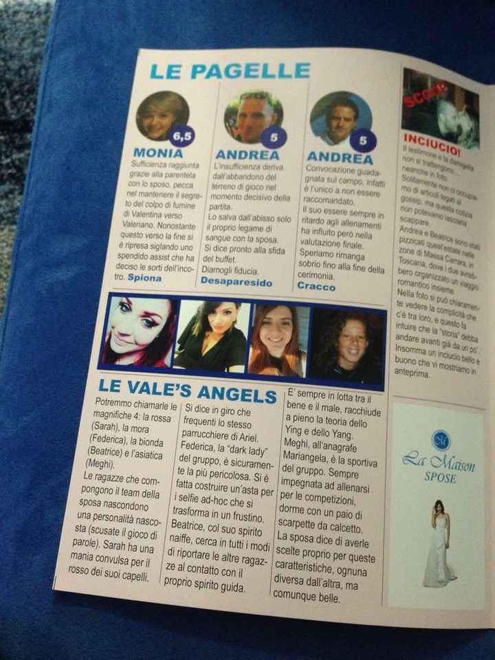 La gazzetta degli sposi fatta dai nostri amici. - 2