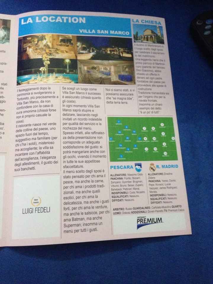 La gazzetta degli sposi fatta dai nostri amici. - 3