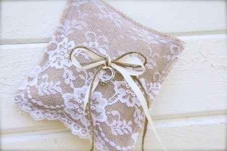 cuscinetto porta fedi shabby chic