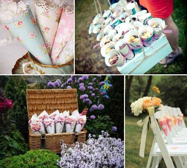 coni porta riso shabby chic