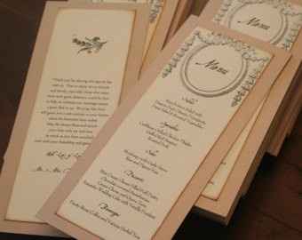 menù dal sapore shabby