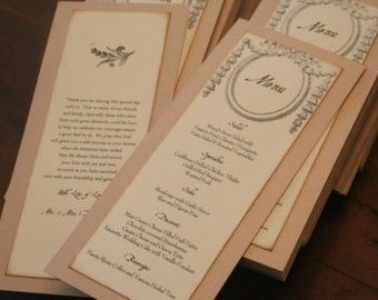 menù dal sapore shabby