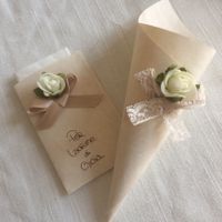 Coni porta riso/fazzoletti salva lacrime fai da te - 2