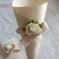 Coni porta riso/fazzoletti salva lacrime fai da te - 3