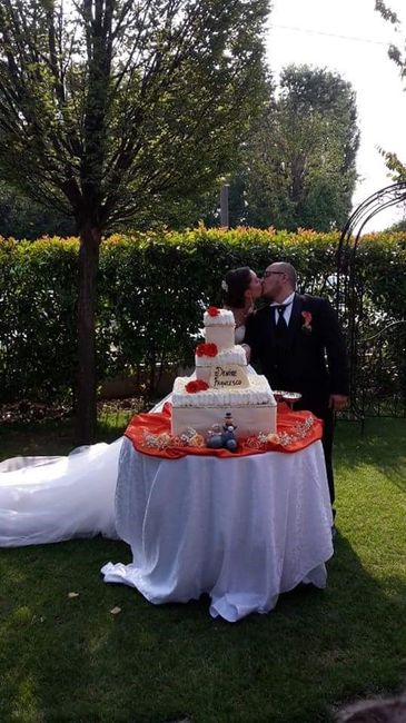 Bacio al taglio della torta