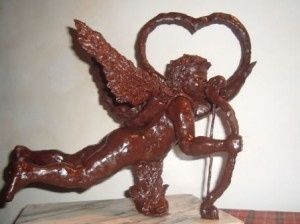 scultura di cioccolato