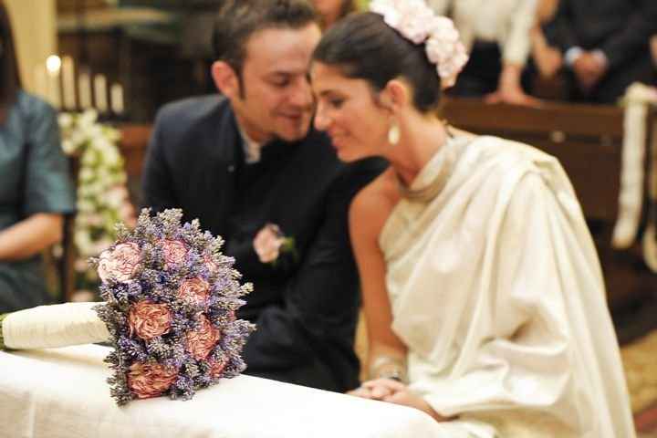 Bouquet lavanda e garofani