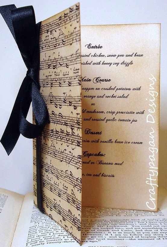 menu musica - Pinterest