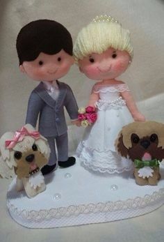 in feltro - cake topper