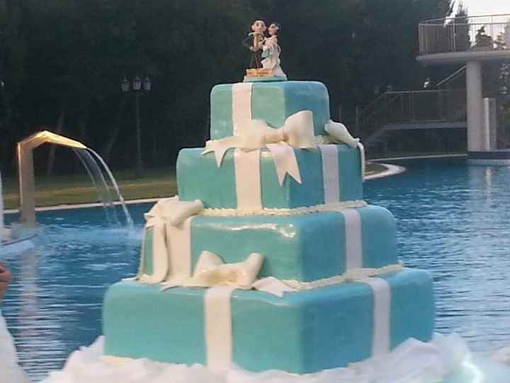 La nostra tiffany wedding cake 