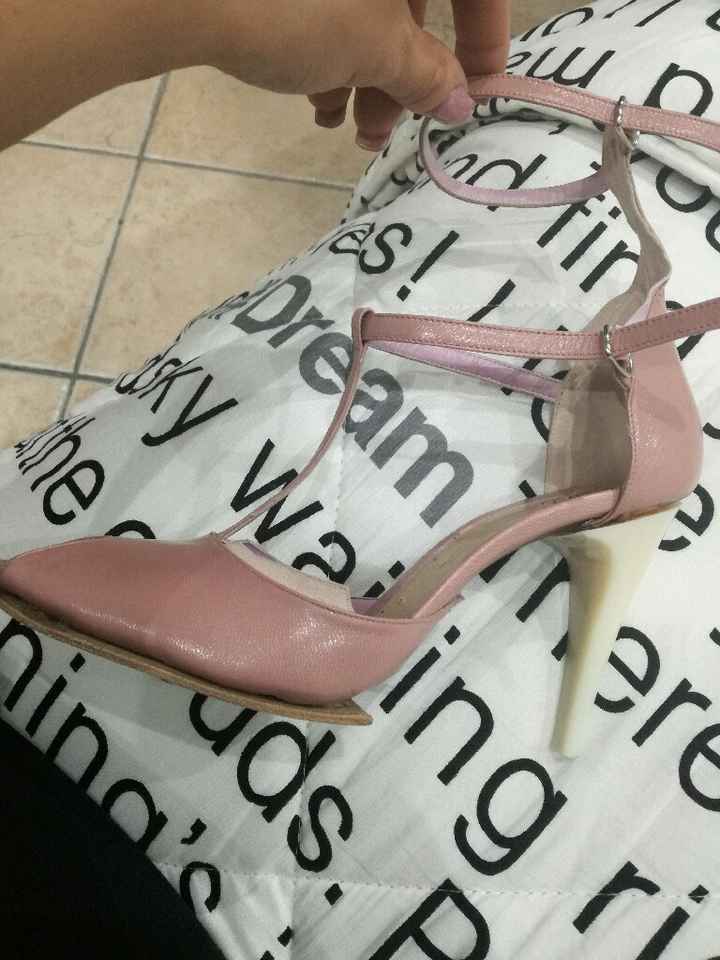 Scarpe sposa rosa antico - 2