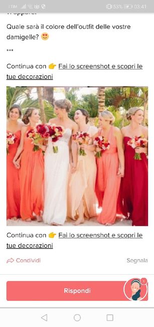 Fai lo screenshot e scopri il vestito delle tue damigelle - 1