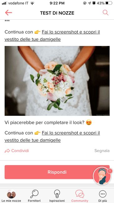 Fai lo screenshot e scopri il tuo bouquet 7