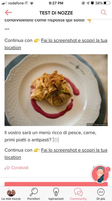 Fai lo screenshot e scopri il tuo menù - 1