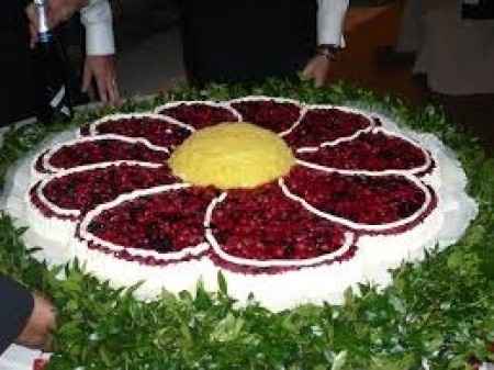 torta a forma di fiore