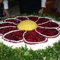 torta a forma di fiore