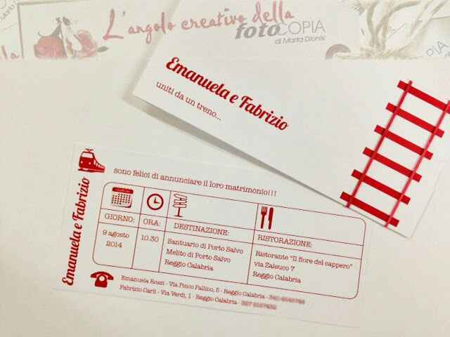  Partecipazioni biglietto treno! - 1
