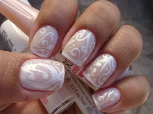 Nail art sposa