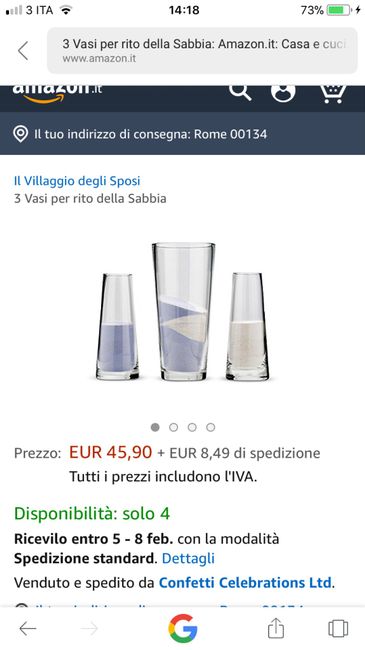  Vasi per rito della sabbia - 1