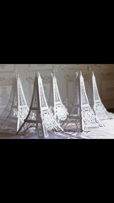  Idee segnaposto tema Parigi - 4
