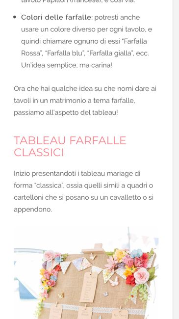 Nomi dei tavoli - 2