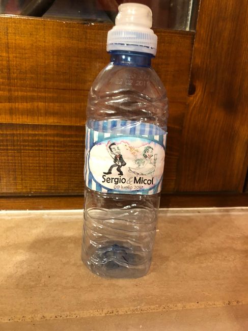 Bottiglietta d’acqua nelle Wedding Bag 3