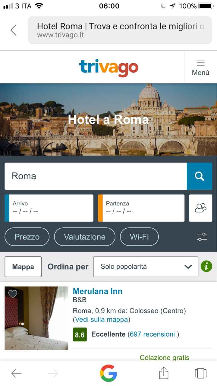  Dove dormirete la prima notte? - 1