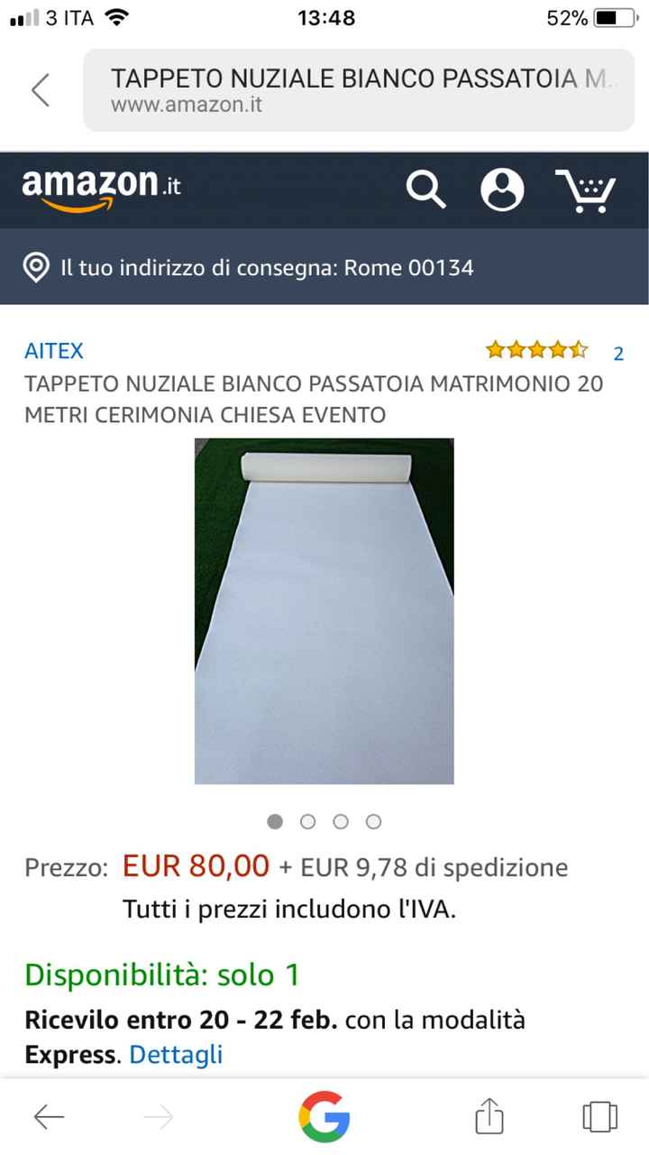  Tappeto bianco usa e getta - 1