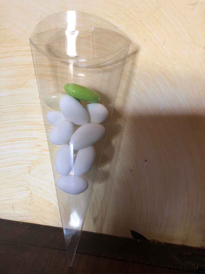 Coni porta confetti trasparenti - 2